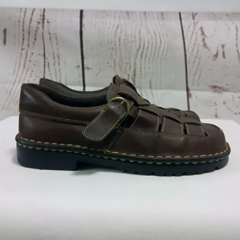 Original Outback Rugged Brown Leather Sandals shoe
